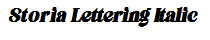 Storia Lettering Italic